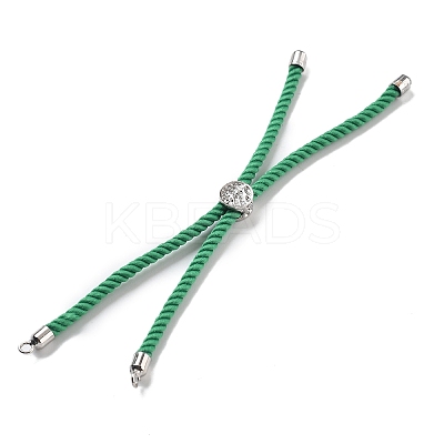 Twisted Nylon Cord Silder Bracelets DIY-B066-03P-16-1