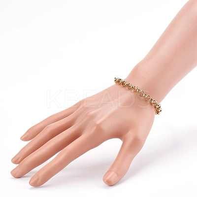 Women's 304 Stainless Steel Rolo Chain Bracelets BJEW-JB05995-01-1