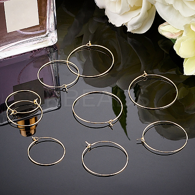 Brass Wine Glass Charms Rings KK-PH0001-43G-NF-1
