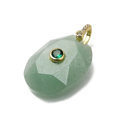 Natural Green Aventurine Pendants GG-CBA7610-06G-04-1