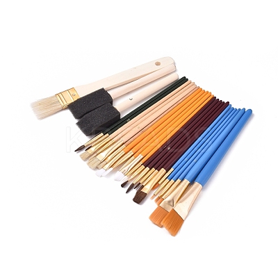 Wooden Paint Brushes Pens Sets TOOL-L006-03-1