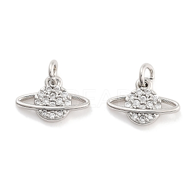 Brass with Cubic Zirconia Pendants KK-P271-31P-1