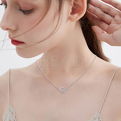 201 Stainless Steel Cable Chain Necklace Making STAS-CJ0001-11P-1