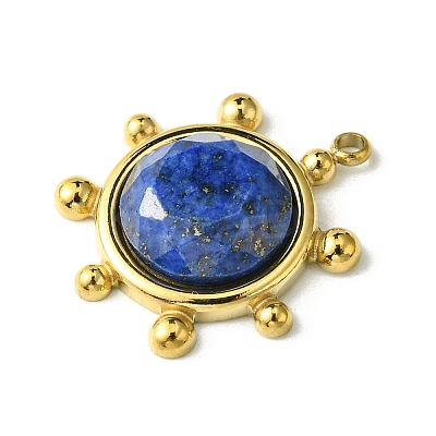 Faceted Natural Lapis Lazuli Pendants FIND-Z028-39D-1