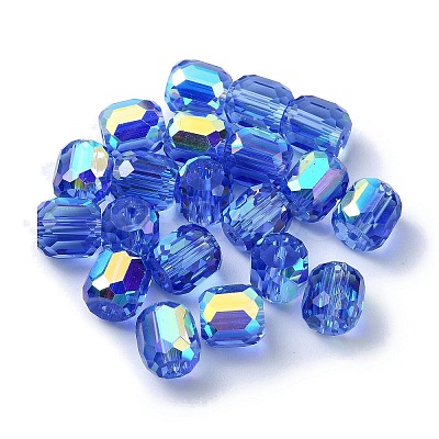 AB Color Plated Glass Beads GLAA-F108-12B-08-1