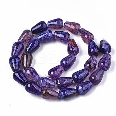 Natural Crackle Agate Beads Strands G-S359-243C-1