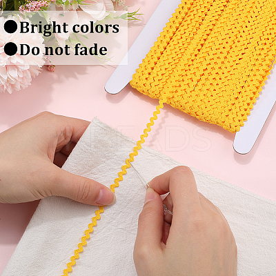 40M Polyester Wavy Fringe Trim Ribbon OCOR-GF0004-39N-1