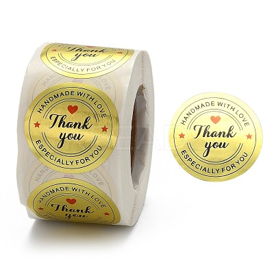 1.5 Inch Thank You Stickers DIY-G021-12C-1