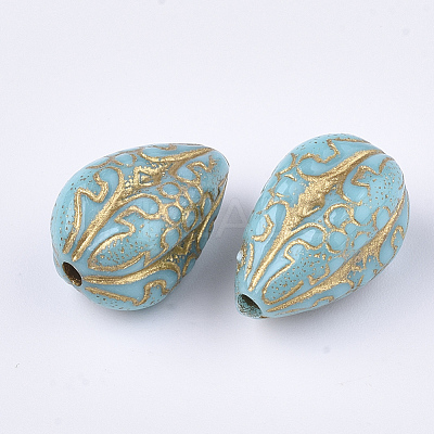 Plating Acrylic Beads X-PACR-T008-07B-1