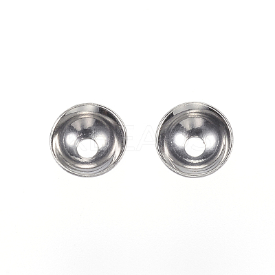 Tarnish Resistant 201 Stainless Steel Bead Caps STAS-F040-20B-P-1