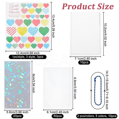 DIY Photocard Sleeve Keychain Making Kit DIY-OC0009-20-1