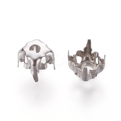 Non-Tarnish 201 Stainless Steel Sew on Prong Settings LS-STAS-L229-06P-1