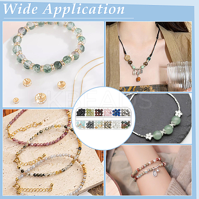 120Pcs 12 Styles Natural & Synthetic Mixed Gemstone Beads Sets G-PH0003-16-1