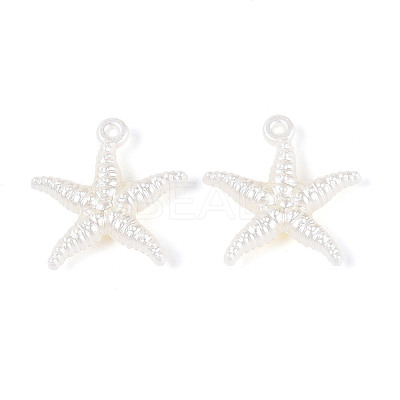ABS Plastic Imitation Pearl Pendants OACR-T028-87-1