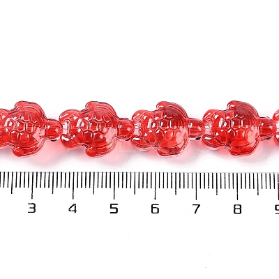 Transparent Glass Enamel Beads Strands GLAA-B021-06D-1