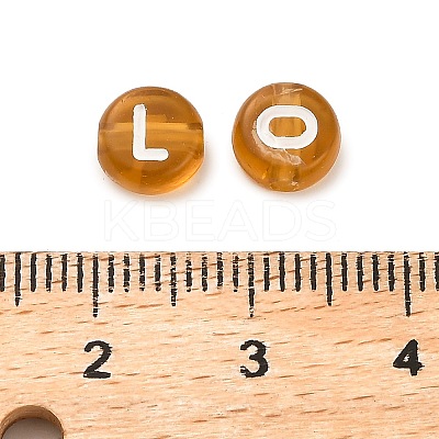 Opaque Acrylic Beads OACR-H046-02D-1