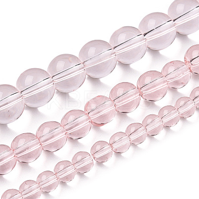 Transparent Glass Beads Strands GLAA-T032-T4mm-10-1