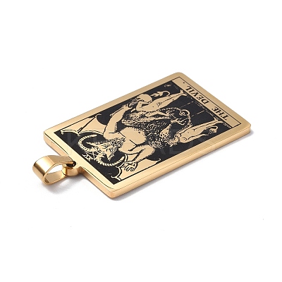 201 Stainless Steel Pendant STAS-B033-01G-15-1