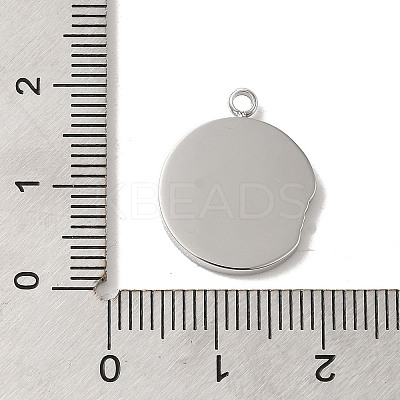 304 Stainless Steel Pendants STAS-B074-08P-10-1