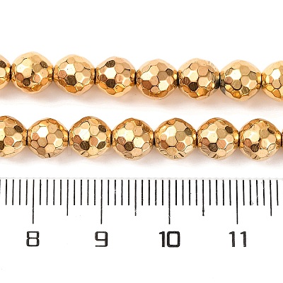 Electroplated Synthetic Non-magnetic Hematite Beads Strands G-H027-B01-04-1