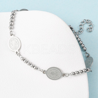 Religion 304 Stainless Steel Link Bracelets LS-BJEW-F524-04A-P-1