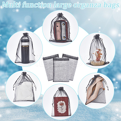 30pcs Large Organza Pouches Portable Shoes Bag Travel Storage Drawstring Bags OP-SP0001-03A-02-1