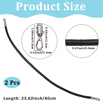 Round PU Imitation Leather Bag Handles FIND-WH20023-029P-03-1