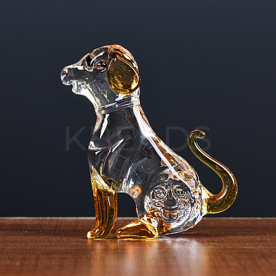 Glass Chinese Zodiac Figurines Statues for Home Office Desktop Feng Shui Ornament PW-WGC1701-10-1