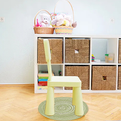 8Pcs 8 Colors Polyester Dollhouse Rugs DJEW-OC0001-38-1