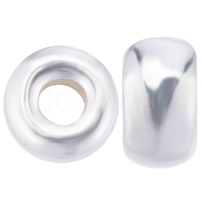 Flat Round 925 Sterling Silver Spacer Beads STER-BBC0005-56C-S-1