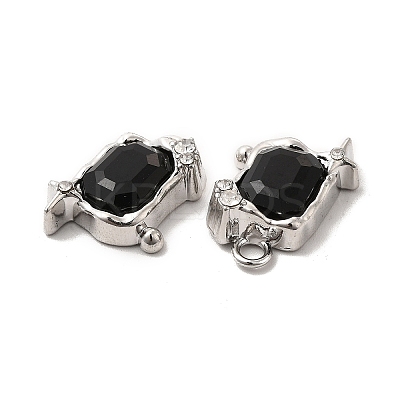 Glass Rectangle with Star Pendants PALLOY-E024-32P-02-1