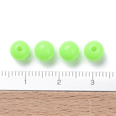 Fluorescent Acrylic Beads MACR-R517-6mm-02-1