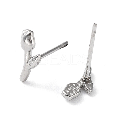 Non-Tarnish 304 Stainless Steel Stud Earrings EJEW-Q788-03P-1