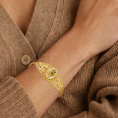 10Pcs 5 Colors Retro Iron Cuff Bangle Making MAK-ME0001-16-1