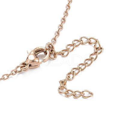 304 Stainless Steel Pendant Necklaces NJEW-D277-27-1