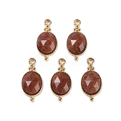 Synthetic Goldstone Faceted Pendans KK-L218-003G-06-1