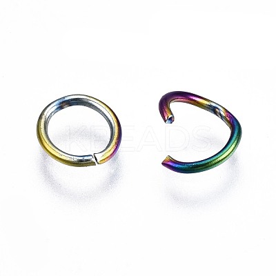 Ion Plating(IP) 304 Stainless Steel Open Jump Rings STAS-S119-002-1