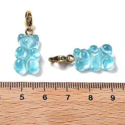 Bear Resin Pendant Decorations STAS-M092-01G-12-1