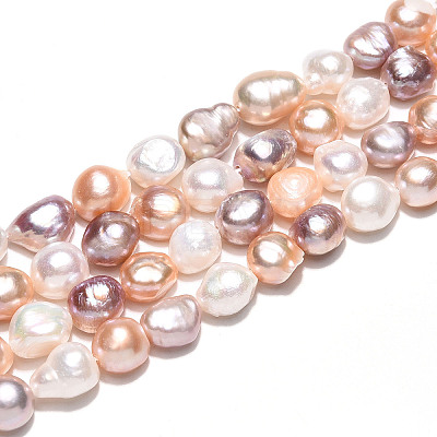 Natural Cultured Freshwater Pearl Beads Strands PEAR-N014-09A-01-1