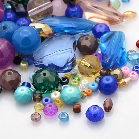 Mixed Glass Loose Beads GLAA-X0003-1
