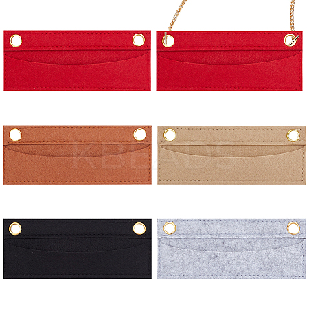 5Pcs 5 Colors Wool Felt Purse Organizer Insert FIND-WR0007-40B-1