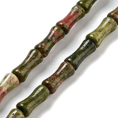 Natural Unakite Beads Strands G-Q178-A10-01-1