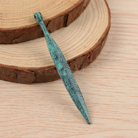 Leaf Alloy Big Pendants LS-PALLOY-I118-ZN3892-NR-1