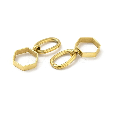 Ion Plating(IP) 304 Stainless Steel Charms STAS-F284-05G-1