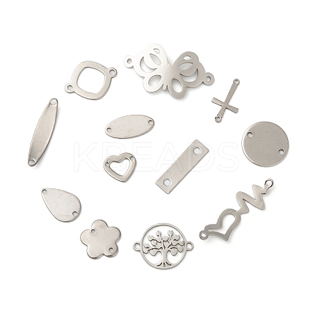 Non-Tarnish 304 Stainless Steel Links Connectors STAS-MSMC002-06P-1