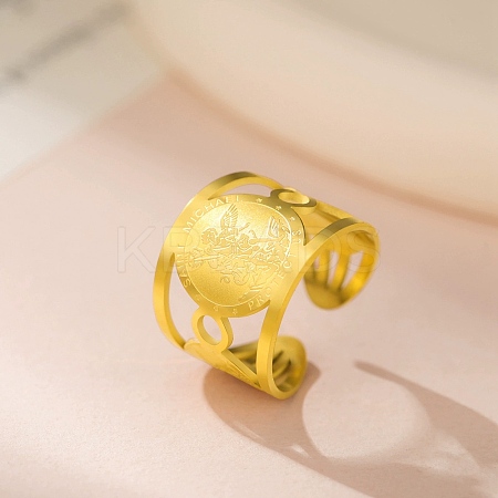 304 Stainless Steel Cuff Open Rings RJEW-S628-11G-1