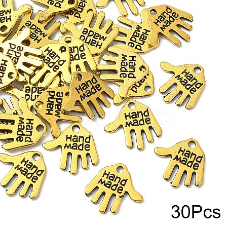 30Pcs Tibetan Style Alloy Charms FIND-YW0007-97AG-1