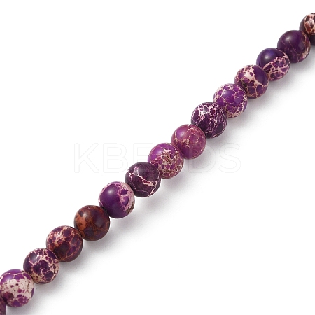 Natural Imperial Jasper Beads Strands G-WH0018-040B-1