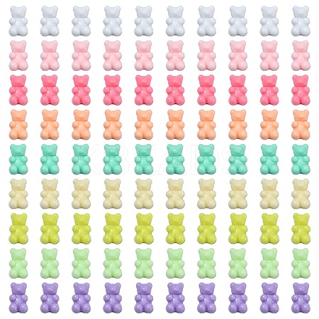 360Pcs 9 Colors Opaque Acrylic Beads SACR-CJ0001-19-1