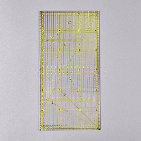 Acrylic Quilters Ruler AJEW-WH0121-41-1